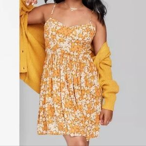 Women's Sleeveless Woven Babydoll Dress - Wild Fable Medium NWT